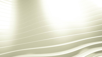 Bright beautiful colorful 3d background with smooth lines and waves of metal. 3d illustration, 3d rendering.