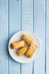 Sweet dessert baklava.