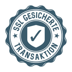 SSL gesicherte Transaktion - Vektor Label