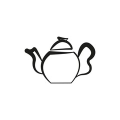 Kettle for coffee teapot icon hand made