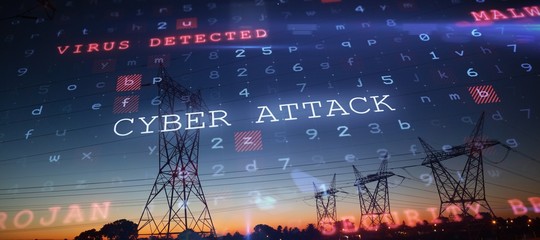 Composite image of virus background