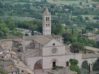 Fototapeta na wymiar Assisi - basilica Santa Chiara