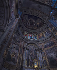 Fototapeta na wymiar interior of church 