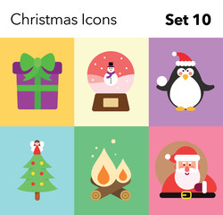 Obraz na płótnie Canvas Christmas Icon – Set 10