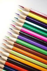 Color pencils white background colorful