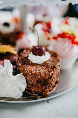 Torte Hochzeit Kuchen tartlets Früchtekuchen Schockokuchen Schwarzwälderkirsch