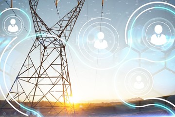 Composite image of constellation of stars