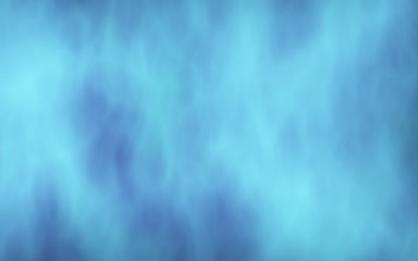 Background of abstract blue color smoke. The wall of blue fog. 3D illustration