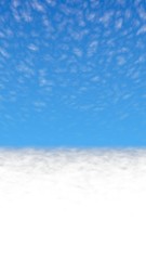 Obraz premium Blue sky background with white clouds. Cumulus white clouds in the clear blue sky in the morning. 3D illustration