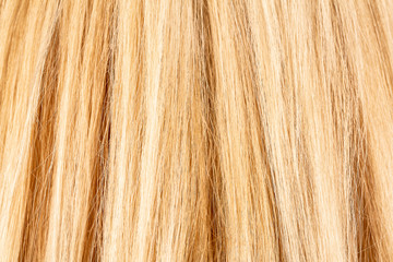Silk blonde hair