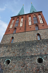 Ornate architecture on a european church