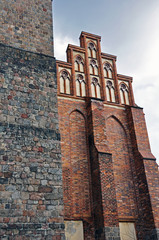 Ornate architecture on a European church