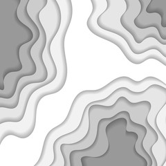 White paper waves background