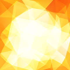 Abstract polygonal vector background. Yellow geometric vector illustration. Creative design template.