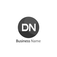 Initial Letter DN Logo Template Design