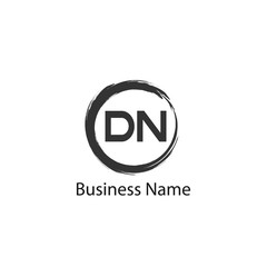 Initial Letter DN Logo Template Design