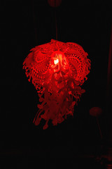 red lantern jellyfish abstract 3
