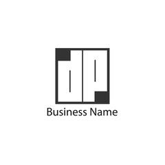 Initial Letter DP Logo Template Design