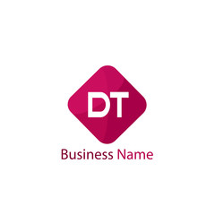 Initial Letter DT Logo Template Design