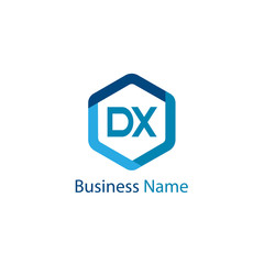 Fototapeta premium Initial Letter DX Logo Template Design
