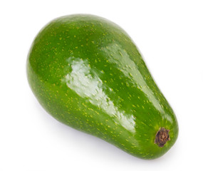 Fresh avocado on white background