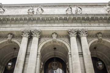Exterior of New York’s public library 