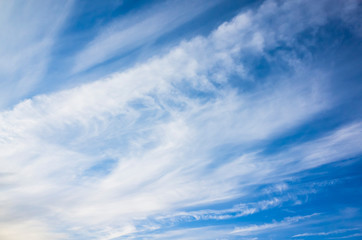Background photo, cumulus and cirrus clouds