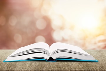 Opened book on white background.Opened book on white background.