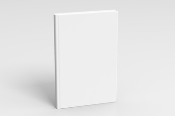 Fototapeta premium Verical blank book cover mockup
