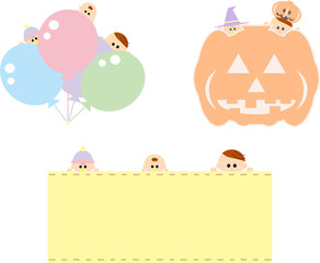 赤ちゃん　風船　ハロウィン　セット