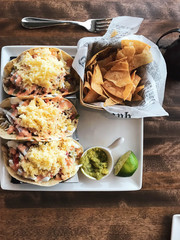 Ordering the chicken taco special at local Mexican restaurant