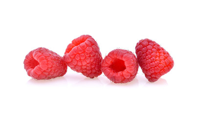 Raspberry isolated on white background