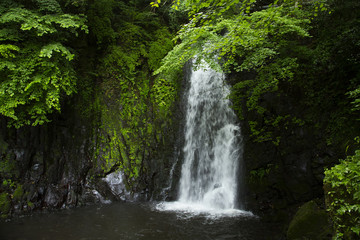 Tengu waterfall in Oita prefecture
