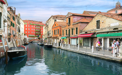 Charming Venetian canal street