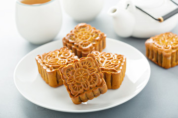 Traditional Chinese mooncakes