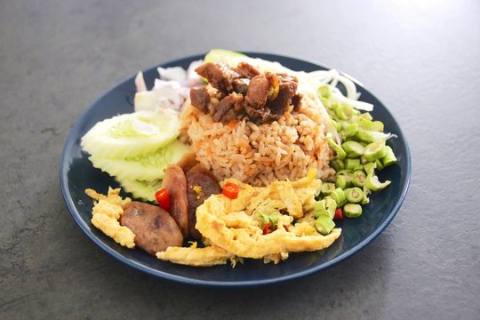 Rice Seasoned with Shrimp Paste Recipe