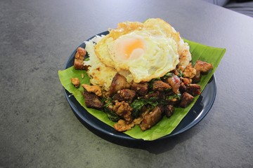 Basil Pork with Egg