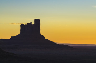 beautiful Monument valley on the sunny day.