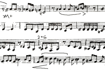 Fototapeta premium 背景 楽譜