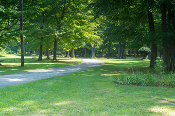 Community park at the edge of lake Erie in Northwestern Pennsylvania