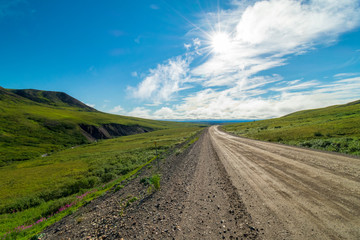 Fototapeta na wymiar The Dempster Highway North Of The Arctic Circle, Canada