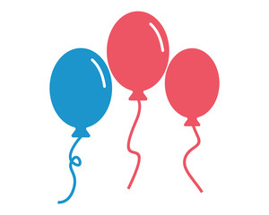 toy balloon playing image vector icon logo symbol