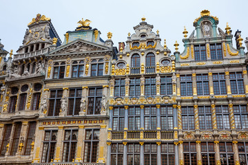 Fototapeta premium Historical guild houses of the Grand Place in Brussels