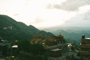 Fototapeta na wymiar Taipei Taiwan Temple Monk Religion Buddha