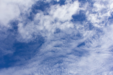 beauty cloud with blue sky background