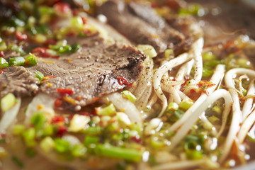 Vietnamese beef pho noodle 