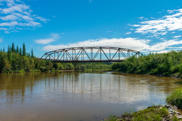 Dempster Highway Traverses Through The Yukon And Northwest Territories, Canada