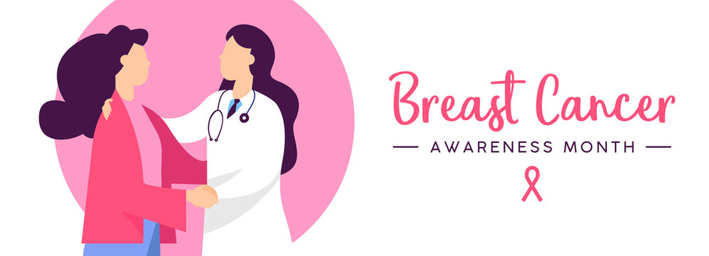 Breast Cancer Awareness health concept banner