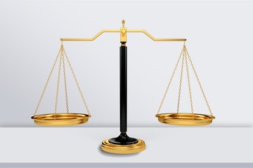 Scales of justice.