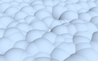 3d rendering picture of blue balls. Abstract wallpaper and background. 3D illustration